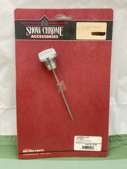 Show Chrome 55-305 Chrome Oil Cap with Dipstick New Genuine