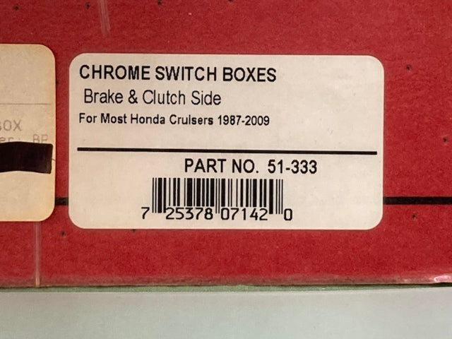 Show Chrome 51-333 Chrome Switch Boxes New Genuine