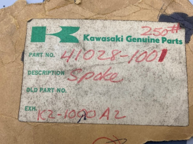 Kawasaki 41028-1001 Spoke Set with Nipples New Genuine
