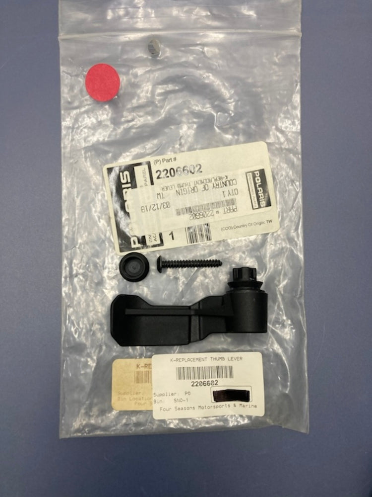 Polaris 2206602 Replacement Thumb Lever Kit New Genuine