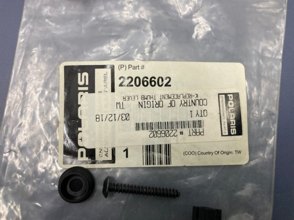 Polaris 2206602 Replacement Thumb Lever Kit New Genuine