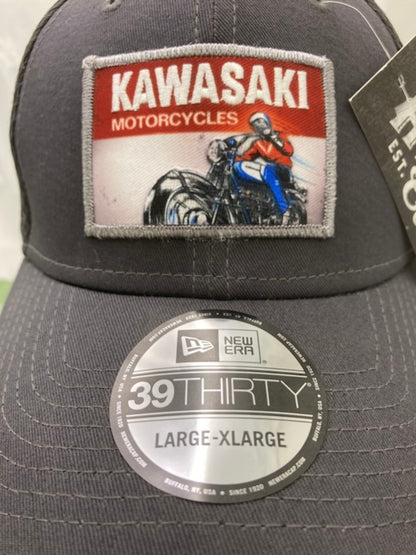 Kawasaki K000-4083-GYLX Heritage ODSC Cap GLYX New Era 39Thirty L/XL New Genuine