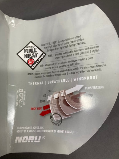 NORU 7204-2105-08 Full Heat Long John Black Size XXL New Genuine