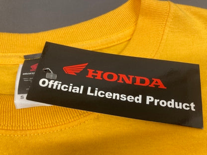 Honda 0872-4402 Men's Long Sleeve Goldwing Shirt Yellow Size Small New Genuine