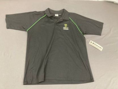 Kawasaki K108-2250-BKMD Men's Monster Energy Polo Black Size Medium New Genuine