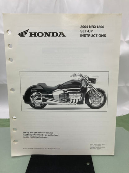 Honda 61MEC00 NRX1800 Valkyrie Rune Serv Manual '03 w/ Setup Instruction Genuine