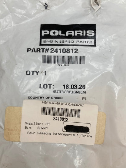 Polaris 2410812 Handlebar Hot Grip/Hand Warmer Element (Short) New Genuine