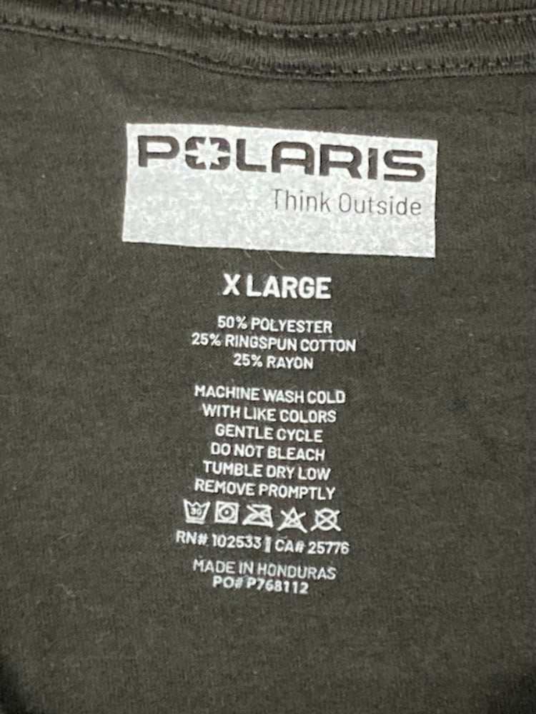 Polaris 286461909 Racing Polaris T-Shirt (Men's, Black, XL) New Genuine