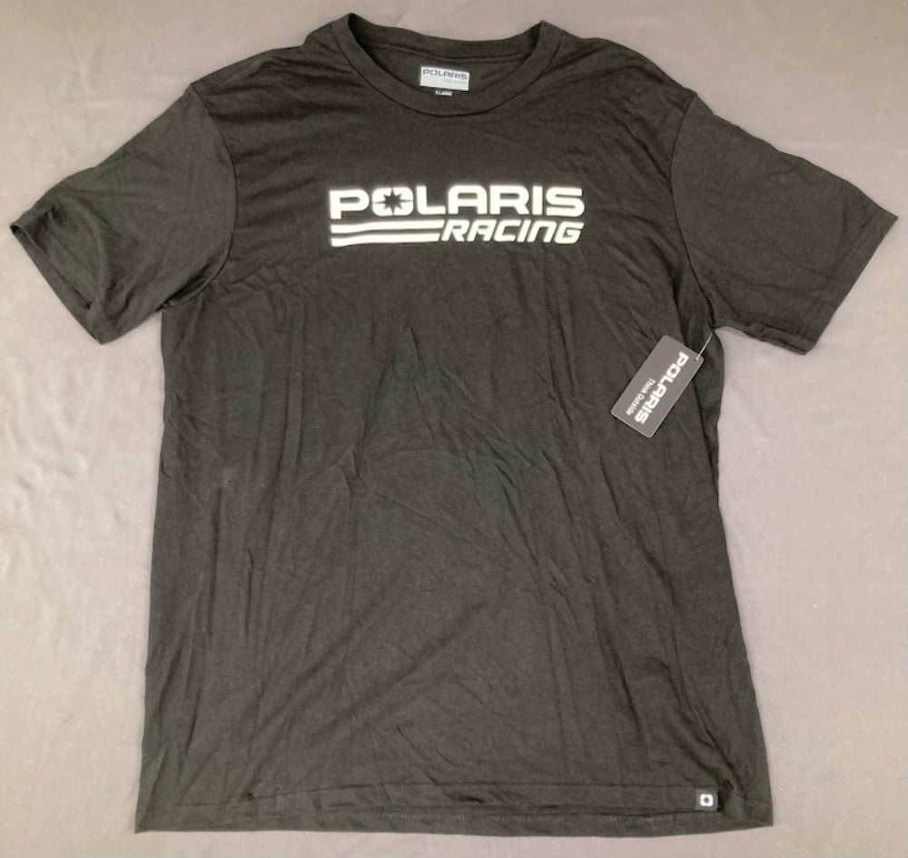 Polaris 286461909 Racing Polaris T-Shirt (Men's, Black, XL) New Genuine