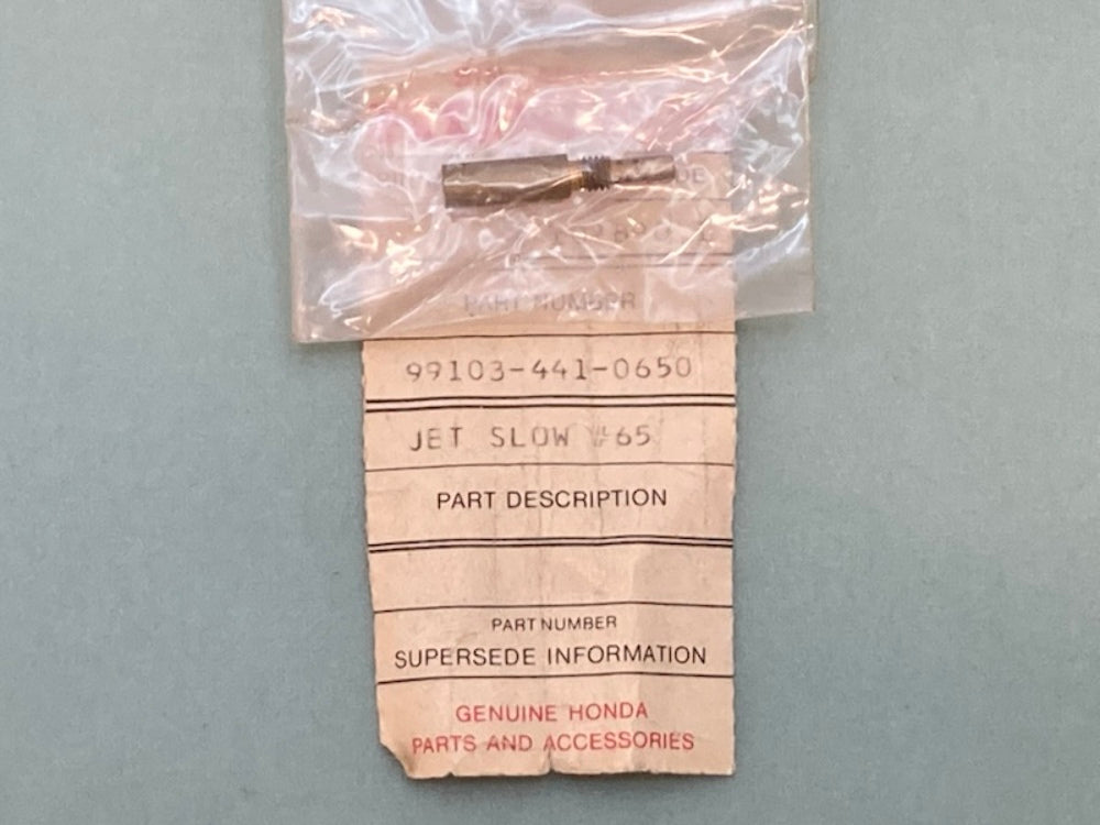 Honda 99103-441-0650 Jet, Slow, (#65) New Genuine