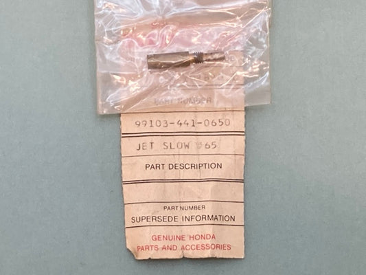 Honda 99103-441-0650 Jet, Slow, (#65) New Genuine