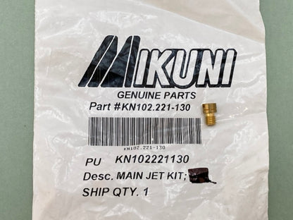 Mikuni KN102.221-130 Jet, Main, #130 New Genuine