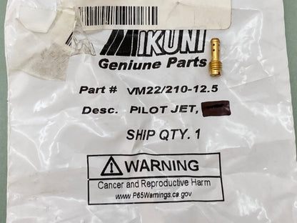 Qty 4 Mikuni VM22/210-12.5 Jet, Pilot/Slow, #12.5 New Genuine