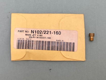 Qty 4 Mikuni N102/221-160 Jet, Main, #160 New Genuine