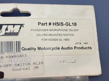 J&M HSIS-GL18 legacy Passenger Microphone On-Off Switch New Genuine