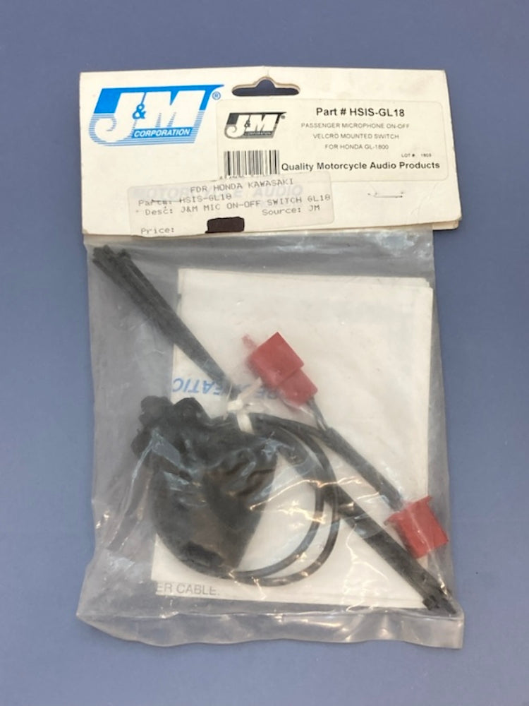 J&M HSIS-GL18 legacy Passenger Microphone On-Off Switch New Genuine