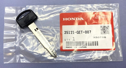 Honda 35121-GET-007 Key, Blank, (Type1) New Genuine