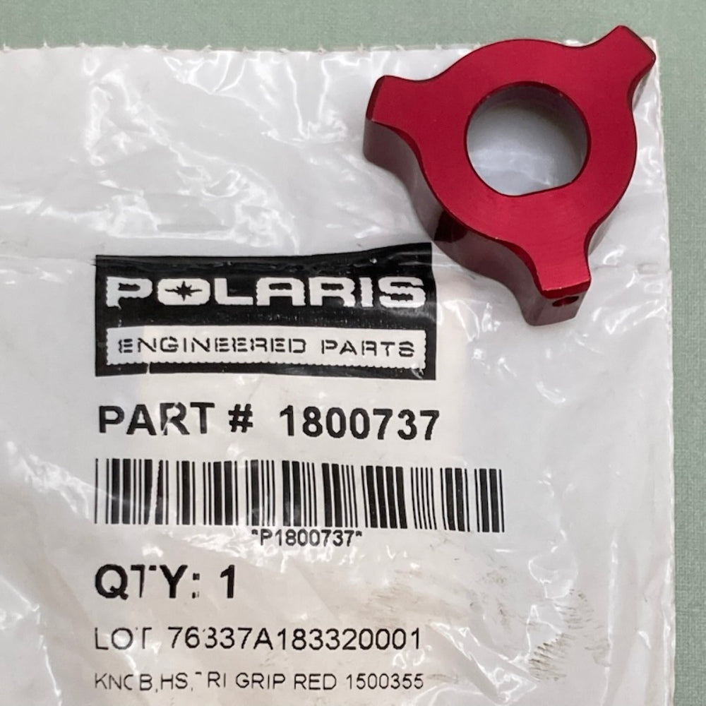 Polaris 1800737 Tri-Grip High-Speed Shocks Adjustment Knob (Red) New Genuine