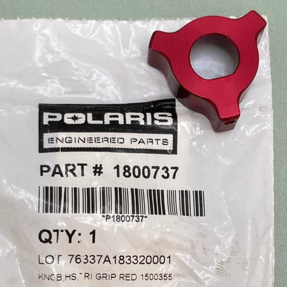 Polaris 1800737 Tri-Grip High-Speed Shocks Adjustment Knob (Red) New Genuine