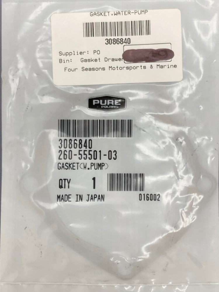 Polaris 3086840 Water Pump Cover Gasket New Genuine