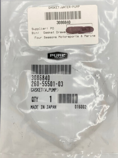 Polaris 3086840 Water Pump Cover Gasket New Genuine