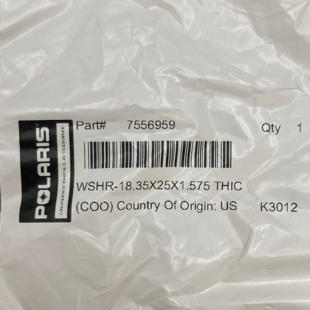 Polaris 7556959 Washer (18.35X25X1.575 THIC) New Genuine