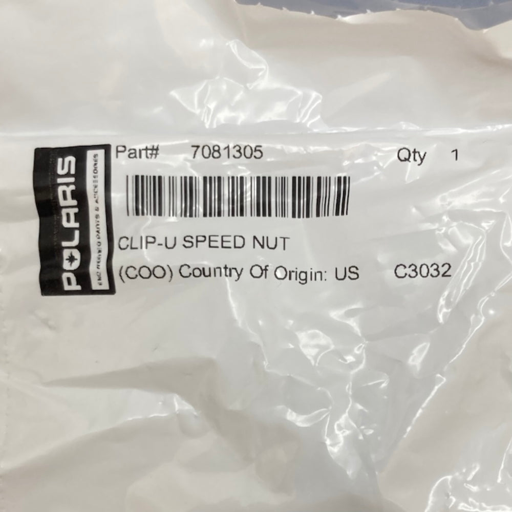 QTY 4 Polaris 7081305 Clip-U Speed Nut New Genuine