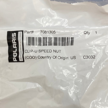 QTY 4 Polaris 7081305 Clip-U Speed Nut New Genuine