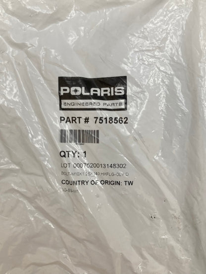 Polaris 7518562 Flanged Hex Bolt/Screw (M10X1.25) New Genuine