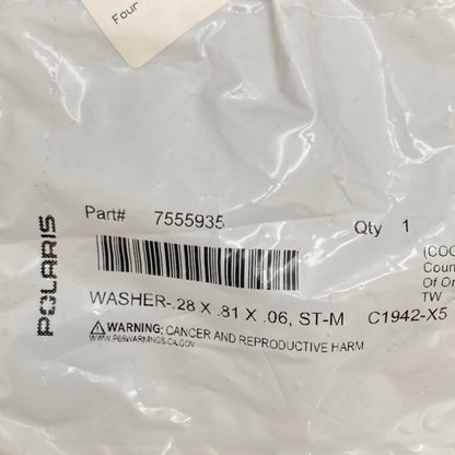 QTY 3 Polaris 7555935 Washer (.28X.81X.06, ST) New Genuine