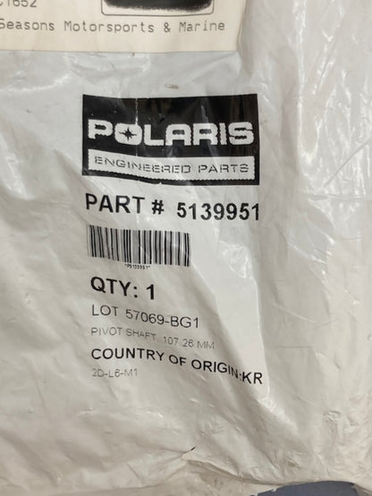Polaris 5139951 Pivot Shaft (107.26mm) New Genuine
