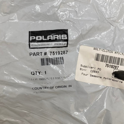 Polaris 7519287 Primary Drive Clutch Bolt (7/16X20X8) New Genuine