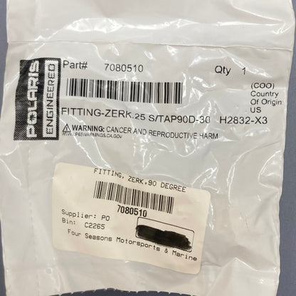Polaris 7080510 Grease Zerk Fitting New Genuine