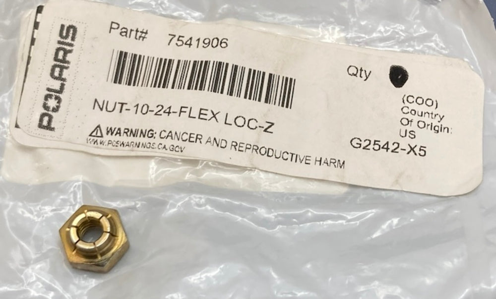 QTY 3 Polaris 7541906 Flexloc Nut New Genuine
