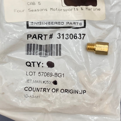 Pk of 10 Polaris 3130637 Main Jet (#250) New Genuine