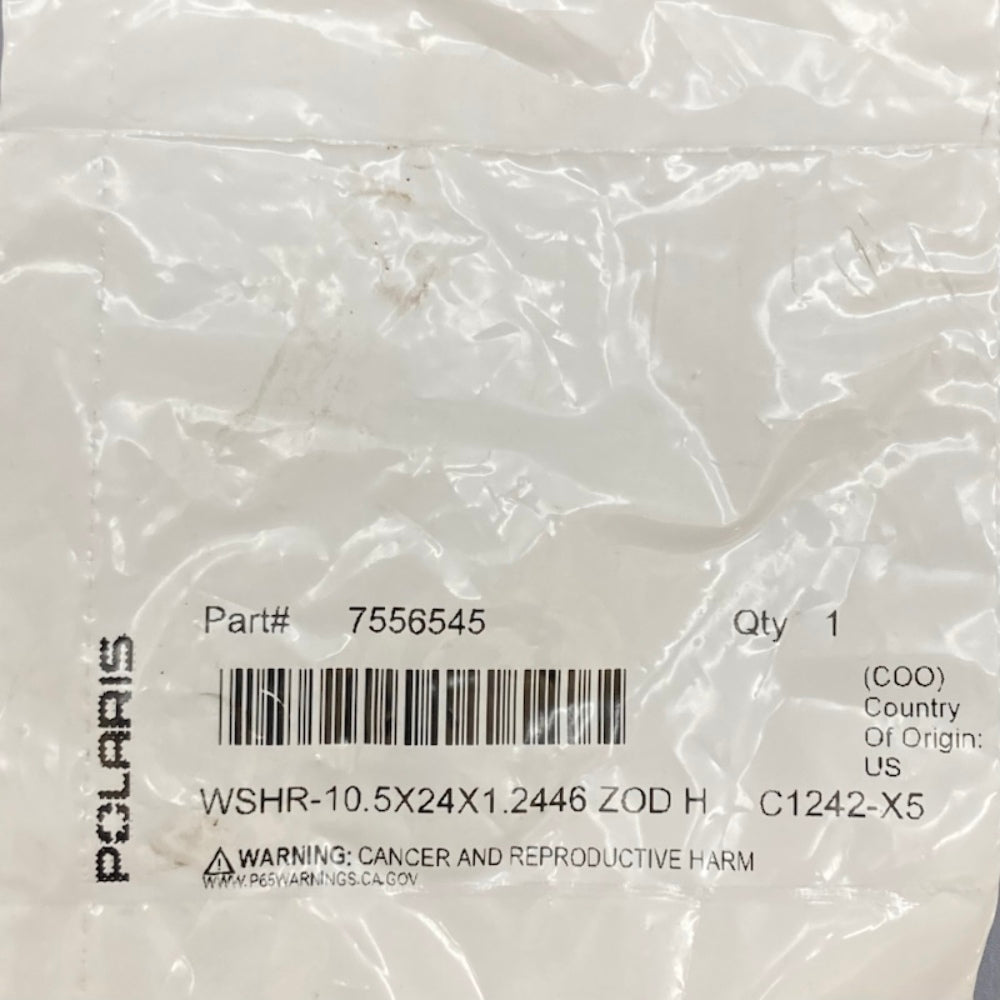 Polaris 7556545 Washer (10.5X24X1.2446 ZOD) New Genuine