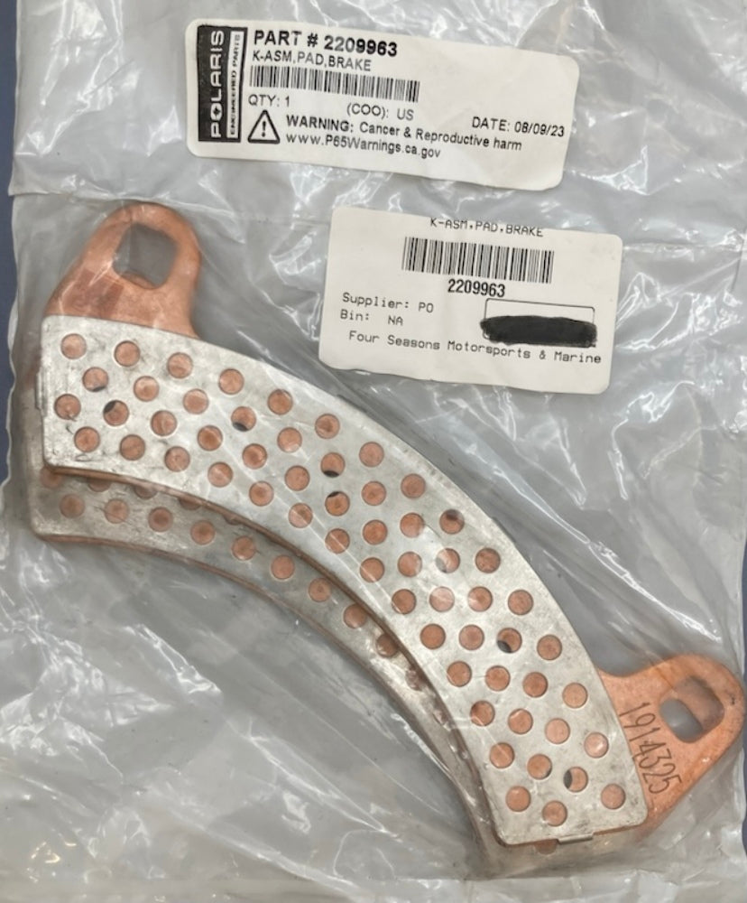 Polaris 2209963 K-ASM, Brake Pad Kit New Genuine