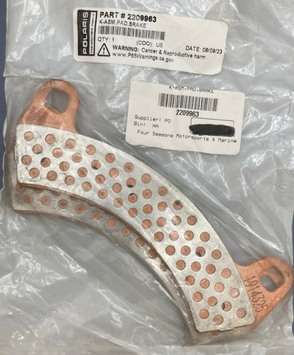 Polaris 2209963 K-ASM, Brake Pad Kit New Genuine