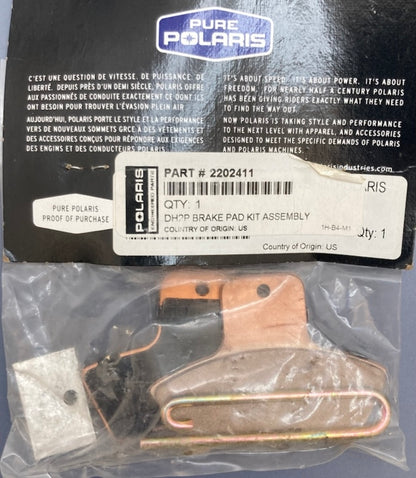 Polaris 2202411 Rear Sintered Metallic Brake Pad Assembly Kit New Genuine