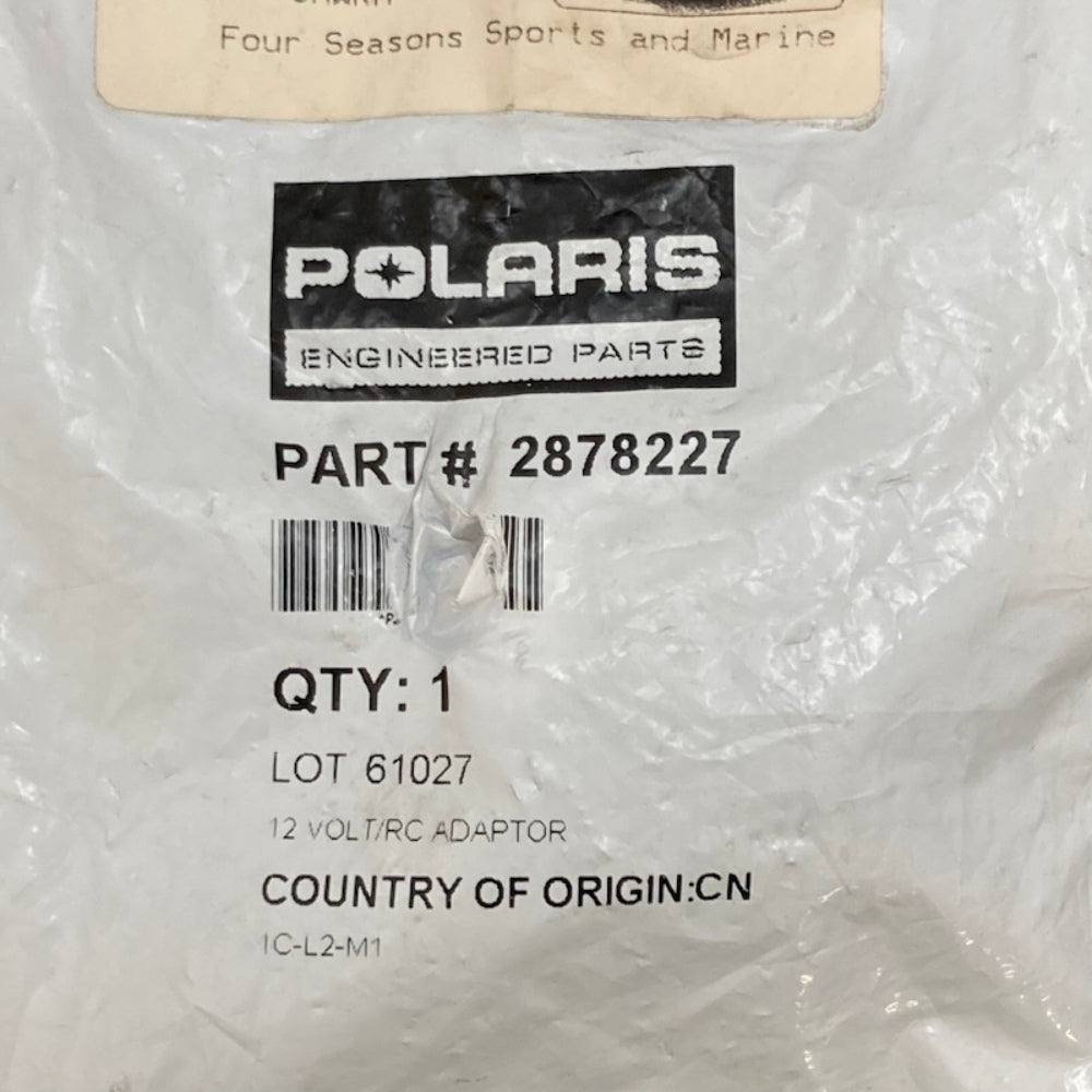 Polaris 2878227 12-Volt RCA Power Adapter New Genuine