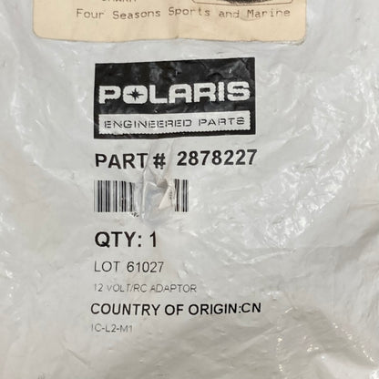 Polaris 2878227 12-Volt RCA Power Adapter New Genuine