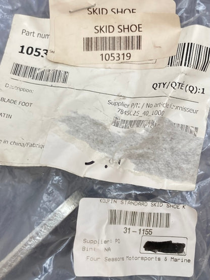 Polaris 105319 Kolpin X-Factor Snow Plow Skid Shoe New Genuine