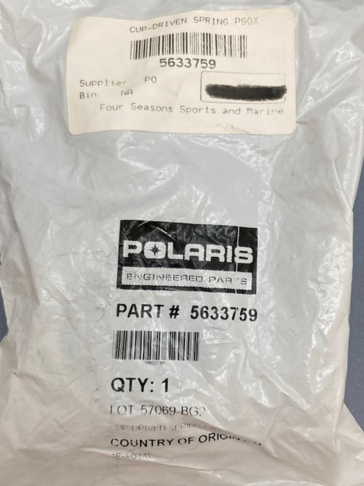 Polaris 5633759 Driven Spring Cup New Genuine