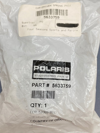 Polaris 5633759 Driven Spring Cup New Genuine