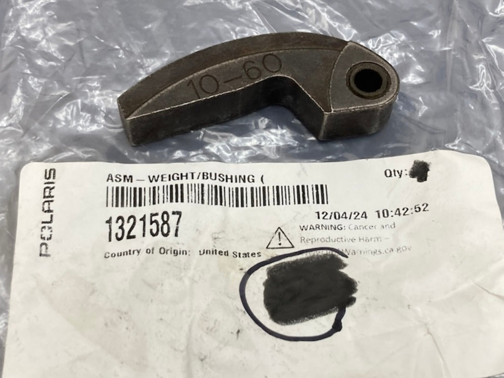 QTY 3 Polaris 1321587 Primary Drive Clutch Shift Weight Assembly (10-60) New Genuine
