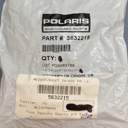 QTY 3 Polaris 5632215 Clutch Shift Weight (Model 24-63G, PM) New Genuine