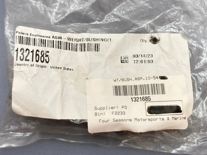QTY 3 Polaris 1321685 Clutch Shift Weight w/ Bushing Assy (10-54) New Genuine
