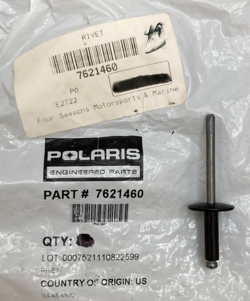 QTY 10 Polaris 7621460 Aluminum Large Flat-Head Pop Rivet New Genuine