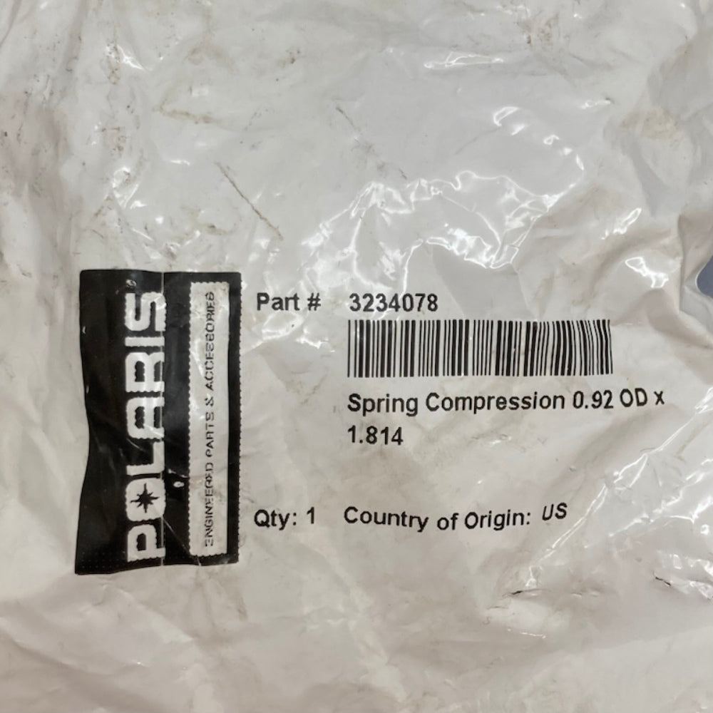Polaris 3234078 Gearcase Main Internal Compression Spring New Genuine