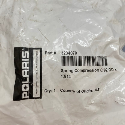 Polaris 3234078 Gearcase Main Internal Compression Spring New Genuine